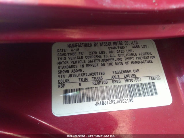 2018 Nissan Qashqai, VIN: JN1BJ1CR2JW262190