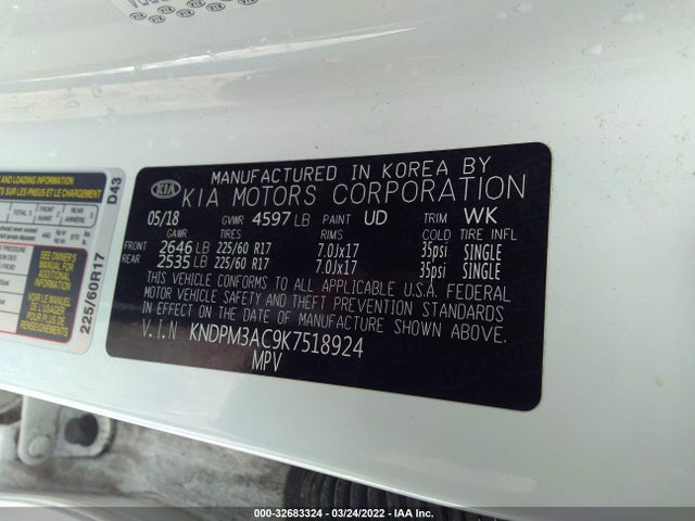 KIA Sportage Lx 2019 KNDPM3AC9K7518924 Image 9