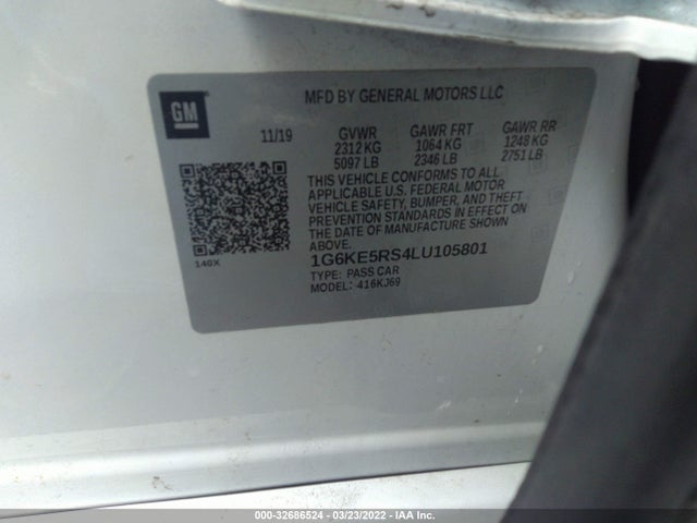 2020 Cadillac CT6, VIN: 1G6KE5RS4LU105801