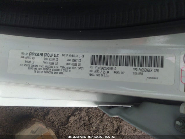 Chrysler 200 LX 2014 1C3CCBABXEN205016 Image 9
