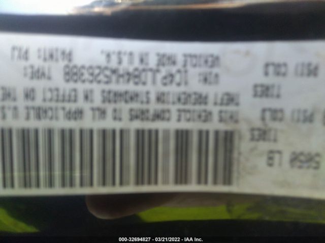 1C4PJLDB4HW526388 Jeep Cherokee Limited