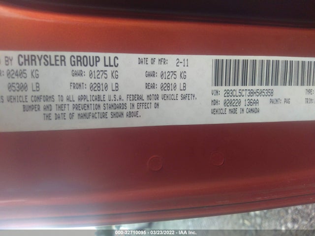 Dodge Charger Rt Max 2011 2B3CL5CT3BH505358 Image 9