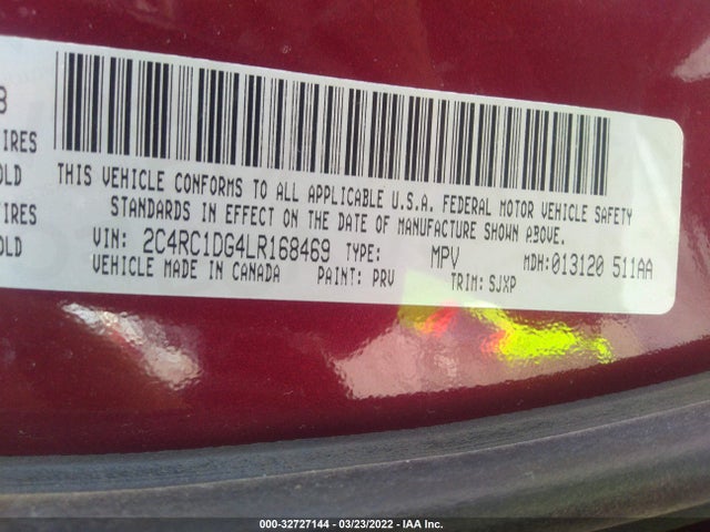 2020 Chrysler Voyager, VIN: 2C4RC1DG4LR168469