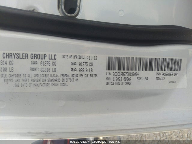 Chrysler 300 300s 2014 2C3CCABG7EH190004 Image 9