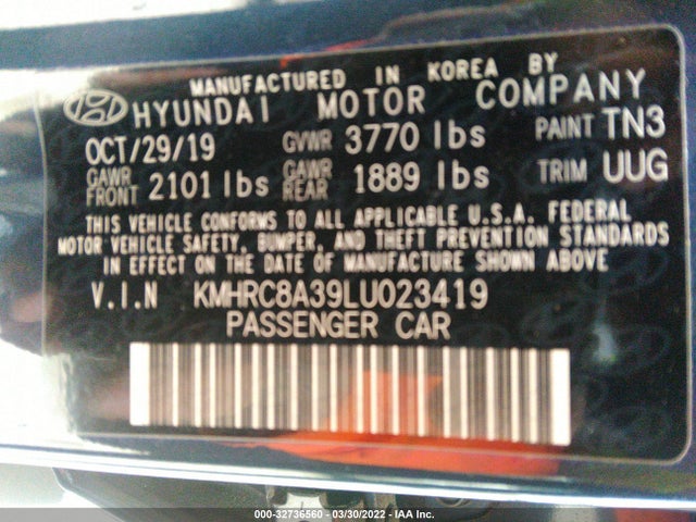 2020 Hyundai Venue, VIN: KMHRC8A39LU023419