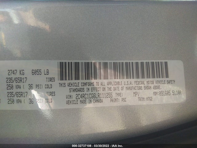 2020 Chrysler Voyager, VIN: 2C4RC1CG6LR111255