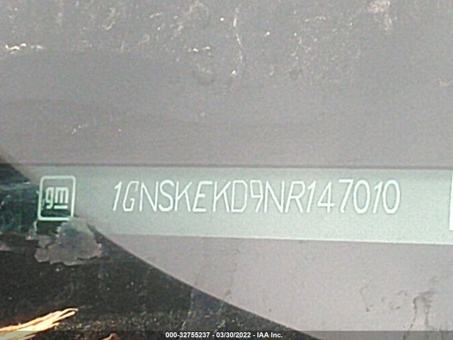 2022 Chevrolet Suburban, VIN: 1GNSKEKD9NR147010
