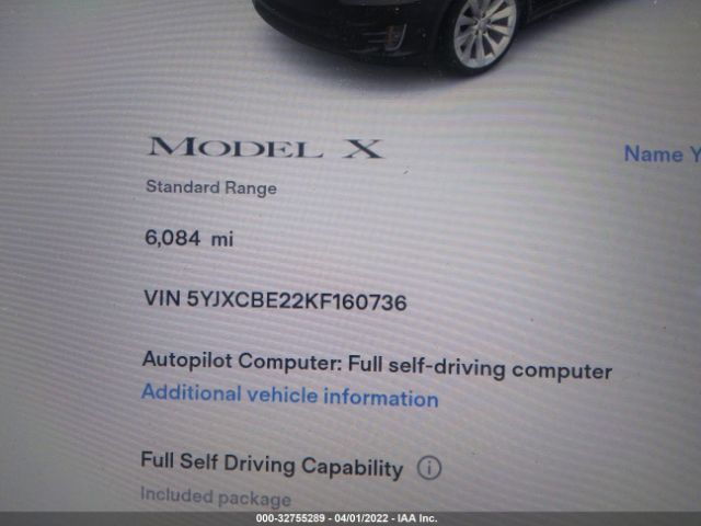 2019 TESLA MODEL X 5YJXCBE22KF160736 Photo 6