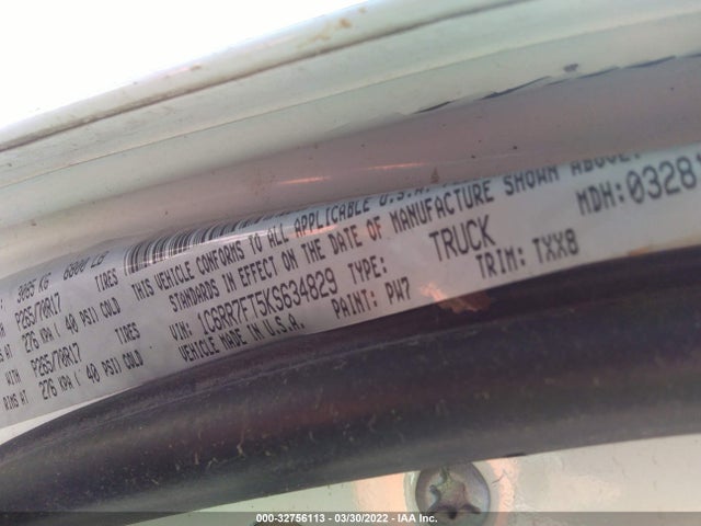 1C6RR7FT5KS634829 RAM 1500 Classic Tradesman