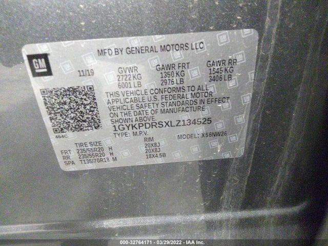 2020 Cadillac XT6, VIN: 1GYKPDRSXLZ134525