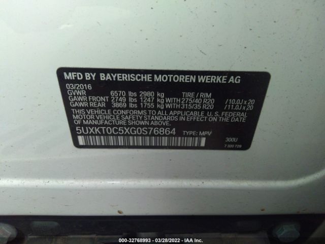 5UXKT0C5XG0S76864 BMW X5 Edrive Xdrive40e