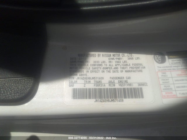 2018 Nissan Z, VIN: JN1AZ4EH8JM571409