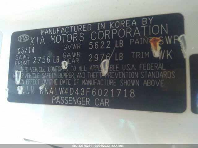 2015 Kia K900, VIN: KNALW4D43F6021718