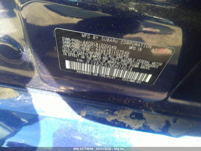 2021 Subaru WRX, VIN: JF1VA2E67M9816674