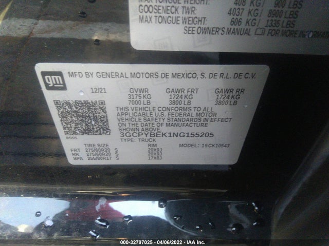 Chevrolet Silverado 1500 Ltd Custom 2022 3GCPYBEK1NG155205 Image 9