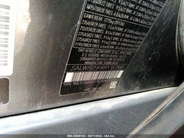 SALWR2FKXHA151883 Land Rover Range Rover Sport 3.0l V6 Turbocharged Diesel Hse Td6
