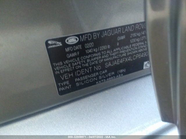 2020 Jaguar XE, VIN: SAJAE4FX4LCP64908