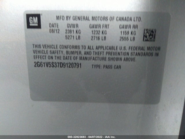 Cadillac Xts Platinum 2013 2G61V5S37D9120791 Image 9