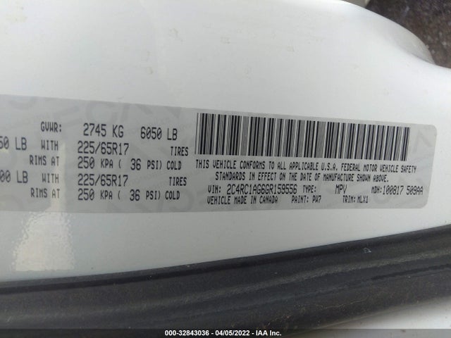 2C4RC1AG6GR159556 Chrysler Town & Country Lx