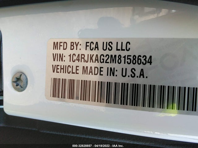 2021 Jeep Grand Cherokee, VIN: 1C4RJKAG2M8158634