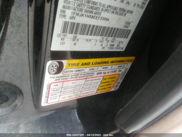 1FMJK1H58EEF33594 Ford Expedition El Xlt