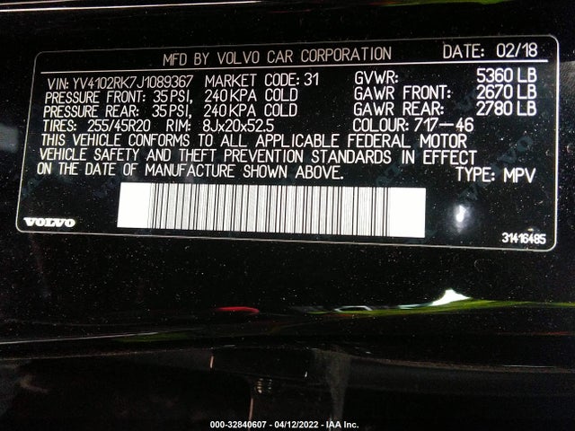 Volvo Xc60 Momentum 2018 YV4102RK7J1089367 Image 10