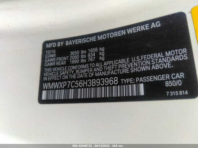 2017 Mini Cooper, VIN: WMWXP7C56H3B93968