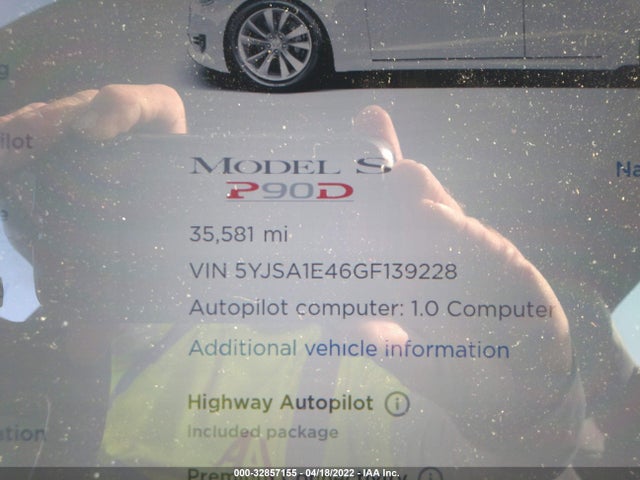 Tesla Model S 90d/p90d/p100d/p85d 2016 5YJSA1E46GF139228 Image 9