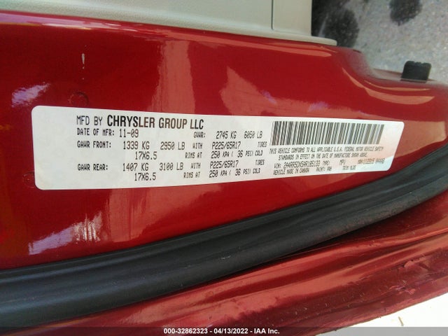 2A4RR5DX5AR185133 Chrysler Town & Country Touring