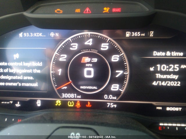 2017 Audi S3, VIN: WAUB1GFF6H1038748