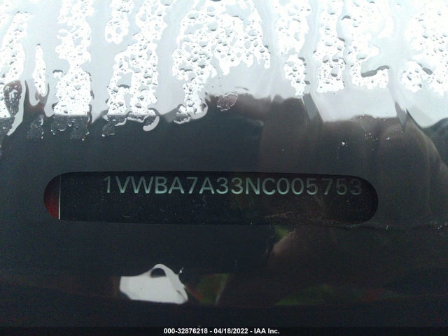 2022 Volkswagen Passat, VIN: 1VWBA7A33NC005753