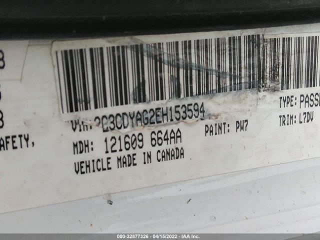 2C3CDYAG2EH153594 Dodge Challenger Sxt