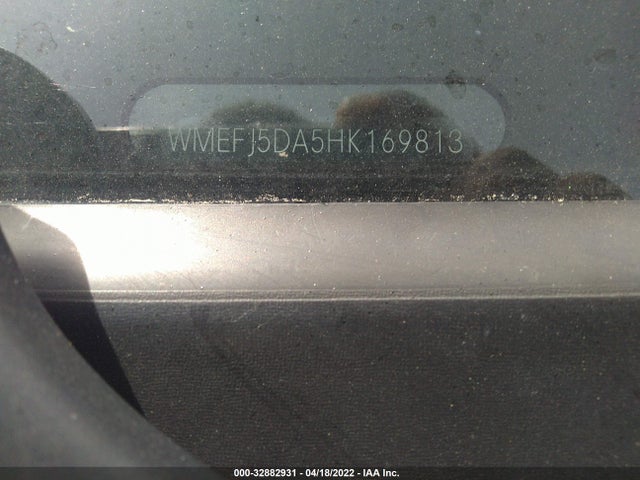 2017 Smart Fortwo, VIN: WMEFJ5DA5HK169813
