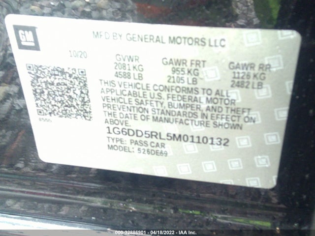 Cadillac Ct4 V-series 2021 1G6DD5RL5M0110132 Image 9