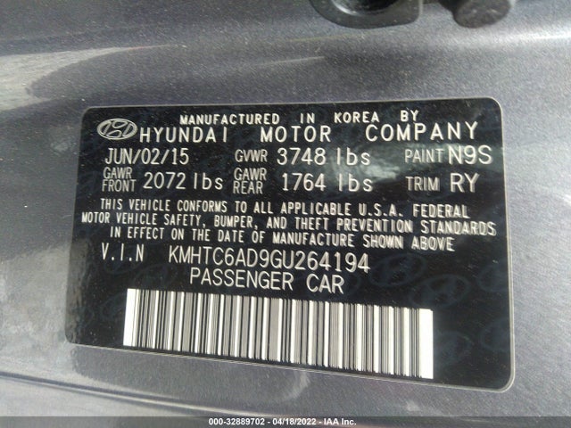 2016 Hyundai Veloster, VIN: KMHTC6AD9GU264194