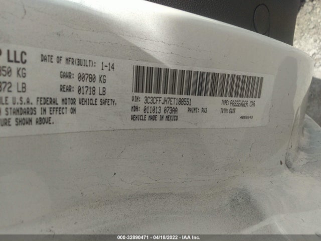 2014 Fiat 500, VIN: 3C3CFFJH7ET188551