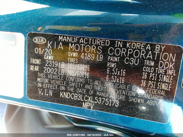 2020 Kia Niro, VIN: KNDCB3LCXL5375173
