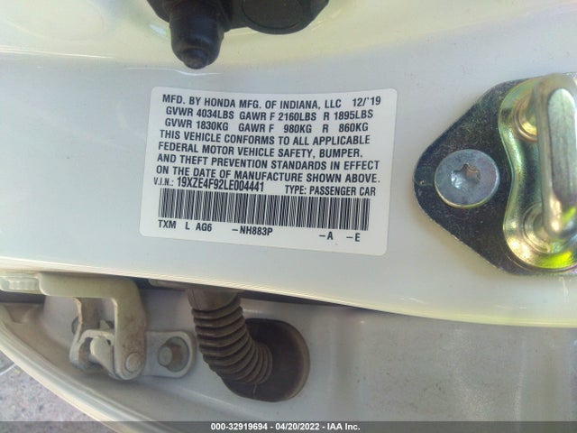 2020 Honda Insight, VIN: 19XZE4F92LE004441