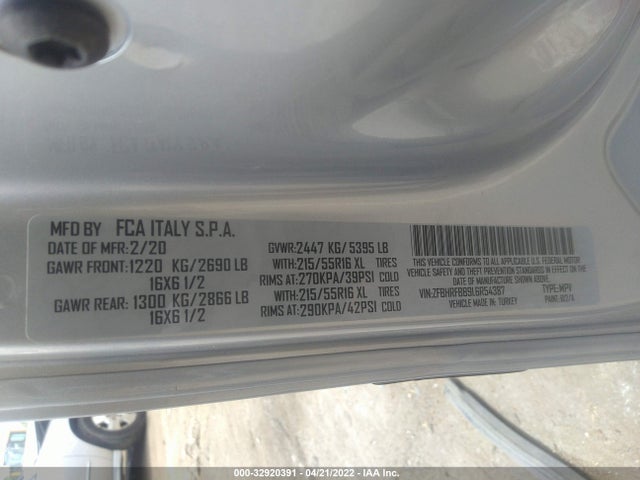 2020 Ram Promaster City, VIN: ZFBHRFBB9L6R54387