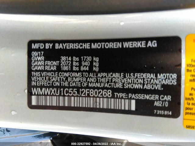 2018 Mini Hardtop, VIN: WMWXU1C55J2F80268