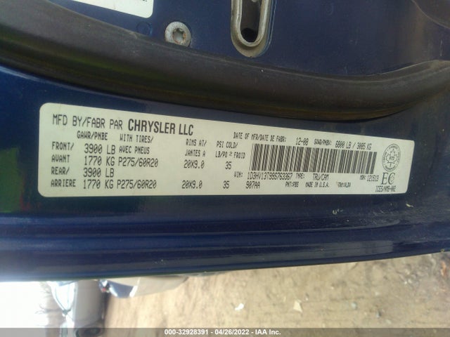 2009 DODGE RAM 1500 VIN: 1D3HV13T99S763367