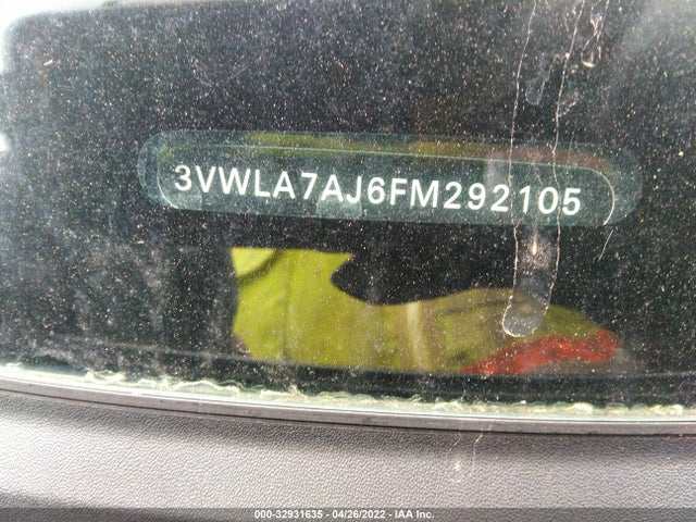 3VWLA7AJ6FM292105 Volkswagen Jetta Sedan 2.0l Tdi Se