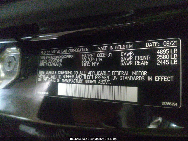 2022 Volvo XC40, VIN: YV4162UK6N2676889