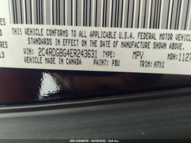 2C4RDGBG4ER243631 Dodge Grand Caravan Se/american Value Pkg
