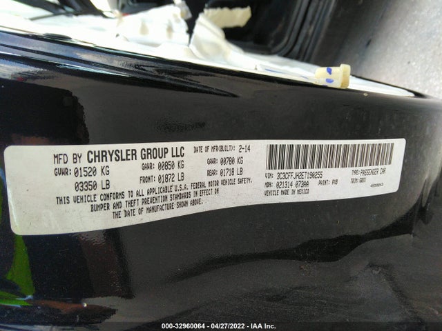 2014 Fiat 500, VIN: 3C3CFFJH2ET190255