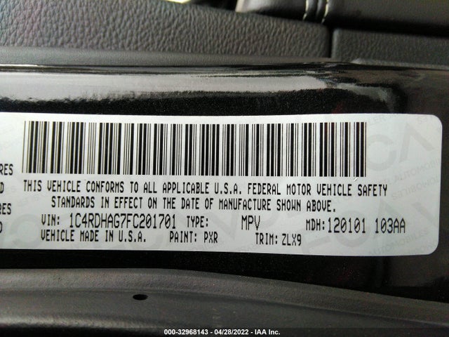 Dodge Durango Sxt 2015 1C4RDHAG7FC201701 Image 9