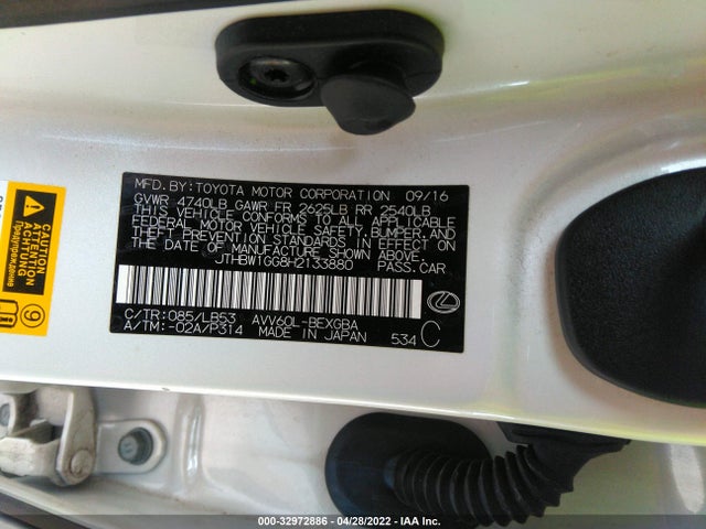 2017 Lexus ES, VIN: JTHBW1GG8H2133880