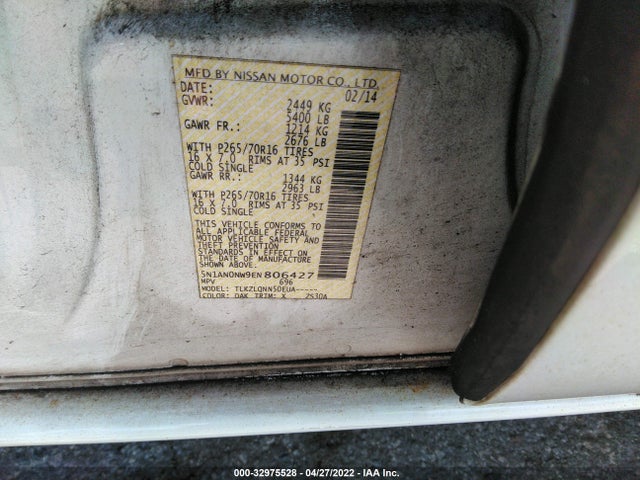 2014 Nissan Xterra, VIN: 5N1AN0NW9EN806427