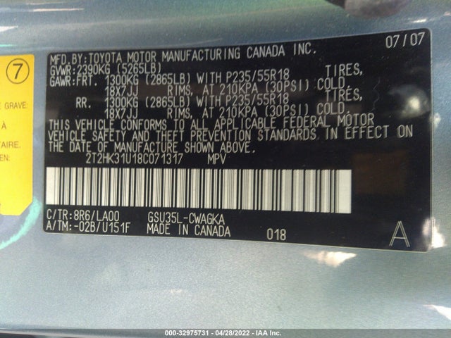 Lexus RX 350 2008 2T2HK31U18C071317 Image 10
