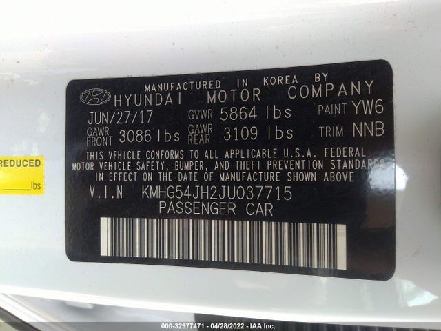 2018 Genesis G90, VIN: KMHG54JH2JU037715